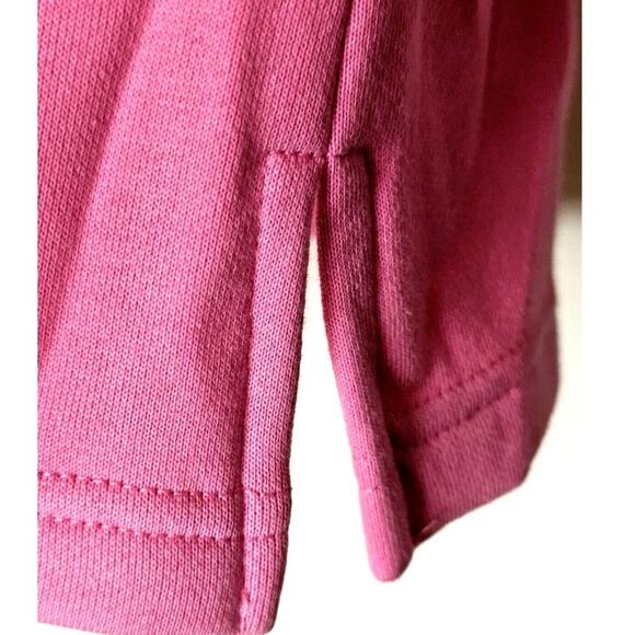 Quacker Factory Pink Embroidered Sweatshirt Lazy Days of Summer XL Cotton Blend - Picture 8 of 9